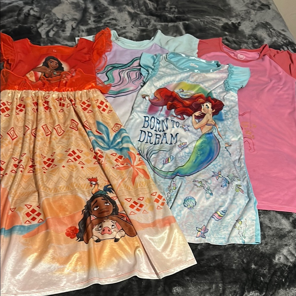 Disney Red, blue & pink Nightgown Pajamas